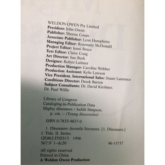 1996 Mighty Dinosaurs By Judith Simpson 🦕🦖 - Picture 2 of 12